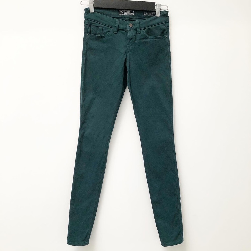 Guess Brittany skinny forest green jeans